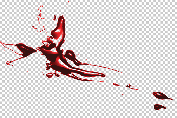 Glossy Blood Splatter Photoshop Brushes