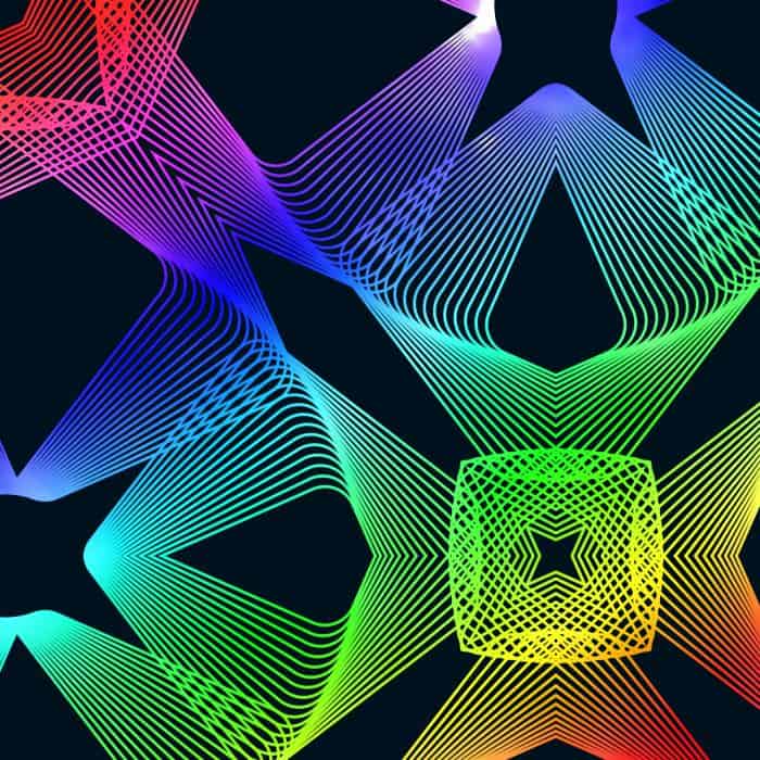 Rainbow Spirograph Pattern Rainbow Spirograph Pattern