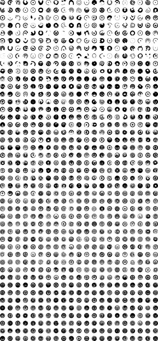 1000 thumbnails of brush set 1000 thumbnails of brush set
