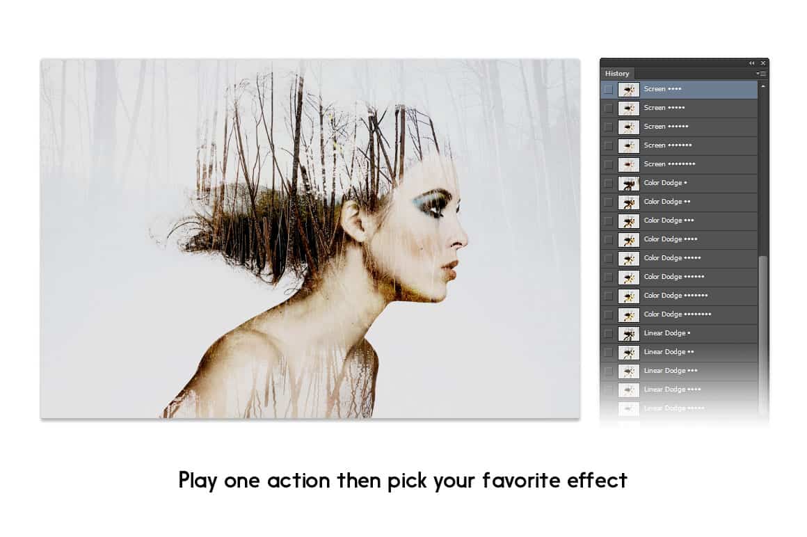 Double Exposure Kit for Photoshop