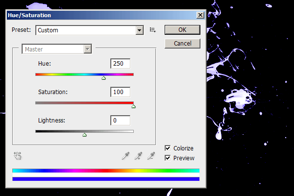 Glossy Blood Splatter Photoshop Brushes