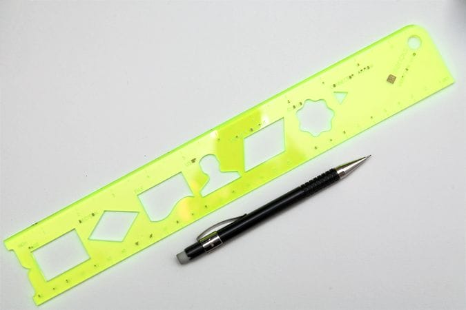 User Flow Stencil with Pentel Forte A55 Pencil User Flow Stencil with Pentel Forte A55 Pencil