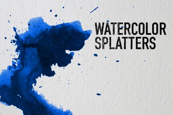 Watercolor splatter on watercolor paper Watercolor splatter on watercolor paper