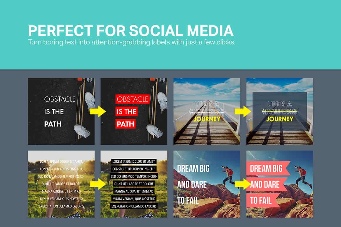 Download these Photoshop Actions to Stylize Your Text